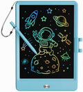 TEKFUN LCD Writing Tablet Doodle Board, 8.5'' Colorful Drawing Tablet Writing Pad, Gifts Toys for 3 4 5 6 7 Year Old Boys & Girls, Homeschool Sketch Toys Toddler Doodle Pad Kids Drawing Board (Blue)