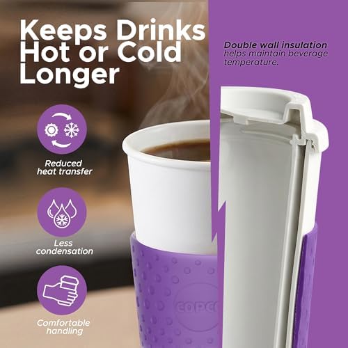 Copco Acadia Travel Mug, 16 Oz - Lilac, Set of 3