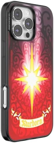 PopSockets iPhone 16 Pro Max Phone Case w/MagSafe Grip- Mirror Starborn | Magnetic, Wireless Charging, Camera & Drop Protection, Acotar, Throne, Glass, Sarah, Bookish