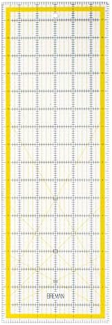 Breman Precision Quilting Rulers 6x18, Clear Rotary Sewing Ruler for Fabric