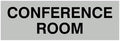 Signs ByLITA Basic Conference Room Sign (Lt Gray) - Medium