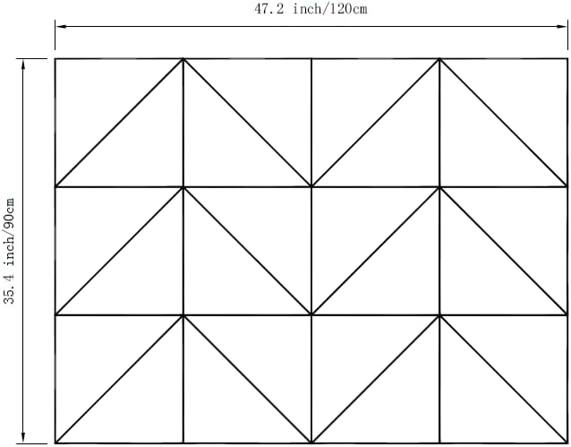 12-Pack Black Felt Wall Tiles(11.8“x11.8”Each), 47"x35" Aesthetic Bulletin Pin Board, Large Cork Board Alternative for Office, Classroom & Wall Decor