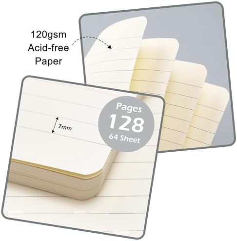 Ruled Notebook/Journal - Classic Lined Journal/Notebook, 5.3'' x 8.26''