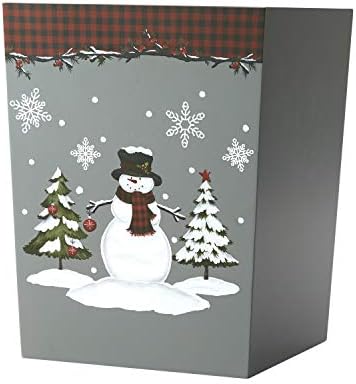 SKL Home Woodland Winter, Wastebasket, Red