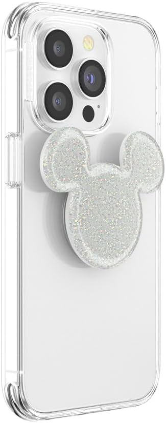 PopSockets Adhesive Phone Grip, Holder- Mickey White | Secure Comfortable Hold, Anti-Drop, Kickstand, Disney, Mickey Mouse, Minnie, Girly, Women