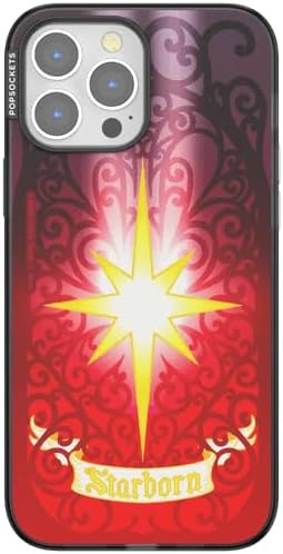 PopSockets iPhone 13 Pro Max Phone Case with MagSafe, Wireless Charging Compatible - Mirror Starborn