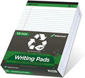 KAISA Legal Note pads 8.5 x 11，12pads 600 Sheets note pads Writing Pads Recycled Paper, Wide Ruled Perforated 50 sheets Premium Thick Paper Hard Back Notepads 8-1/2"x 11-3/4" Writing Tablet Canary For Office Supplies (Pack of 12pc)