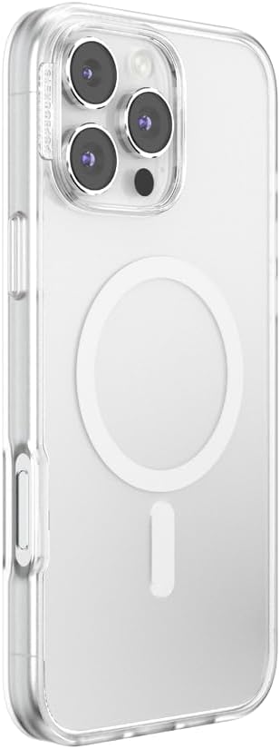 PopSockets iPhone 16 Pro Case Compatible with MagSafe, Phone Case for iPhone 16 Pro, Wireless Charging Compatible, Case Only - Clear