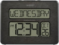 La Crosse Technology 513-1419C Atomic Digital Wall Clock with Calendar and Indoor Temperature