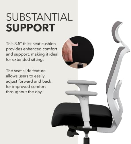 HON Altern Ergonomic Office Chair, Office Desk Computer Chair, Black