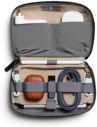 Bellroy Tech Kit (Tech Accessories Organizer Pouch, Zipper Closure Design, Stores Power Bank, Phone Charger, Cables & More, Internal)