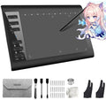 Graphics Drawing Tablet,10x6 inch Digital Writing Tablet with 8192 Levels Stylus for PC/Mac/Android 5.0 and Above with OTG Function for Drawing and Online Teaching