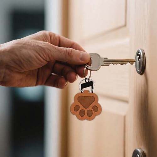 SUPERDANT Paw Print of Love Pendant Leather Die Keychain Decor Wooden Die Cutter Leathers Cutting Dies DIY Art Crafts Leathers Dies Cutter for Men Women Leather Making for Handmade Lover Gifts