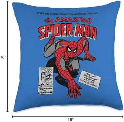 Marvel The Amazing Spider-Man Retro Comic Throw Pillow