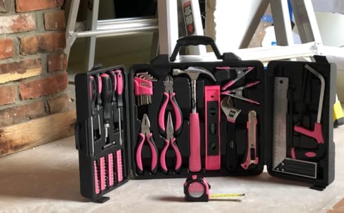 Apollo Tools 71 Piece Complete Household Tool Set, Pink DT0204P