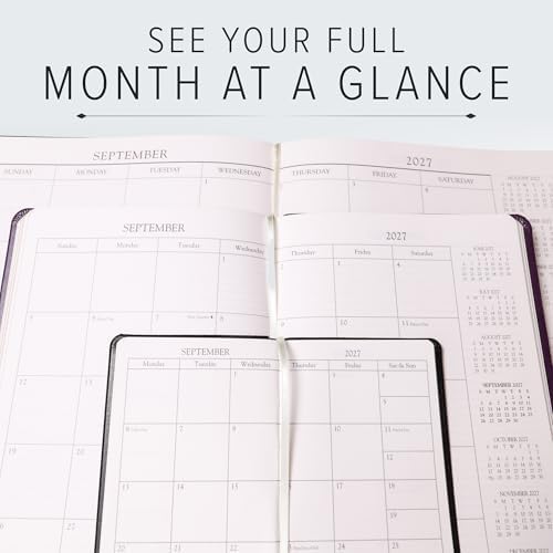 Gallery Leather Desk Monthly Planner 2026-2027 Acadia Lime
