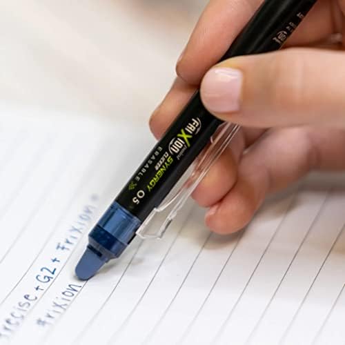 PILOT FriXion Synergy Clicker Erasable Gel Ink Pens, Extra Fine Point, Navy Ink, 8-pack (17852)