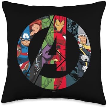 Marvel Avengers A Logo Throw Pillow