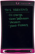 Boogie Board Jot Reusable Writing Tablet, Includes 8.5 in LCD Writing Tablet, Instant Erase, Stylus Pen, Built in Magnets & Kickstand, Pink