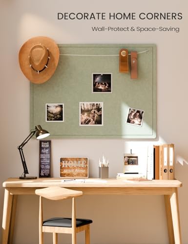 Fluxynara 47.2" x 35.4" Large Bulletin Board, Sage