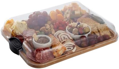 Farberware Build-A-Board 11 x 14 Inch Bamboo Cutting Board with Lid