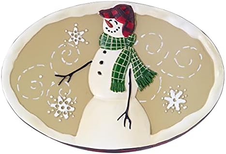 Avanti Linens - Soap Dish, Resin Countertop Accessories, Christmas Decorations (Snowmen Gathering Collection)