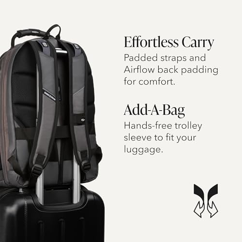 SWISSGEAR 1900 ScanSmart Laptop Backpack, Fits Most 17-Inch Laptops, TSA-Friendly Lay-Flat Design, RFID Protection, and Tablet Pocket, Black, 31L, 18.5-Inch