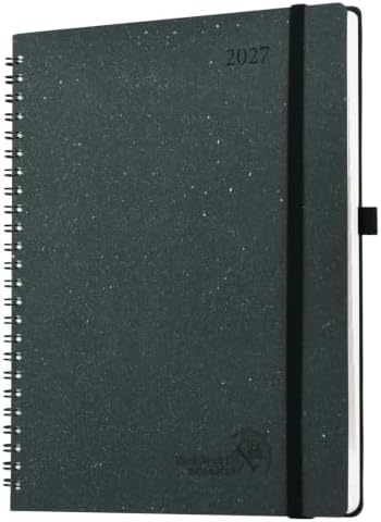 POPRUN 2027 Planner,8.5''x10.5'' Recycled Paper Weekly and Monthly Calendar