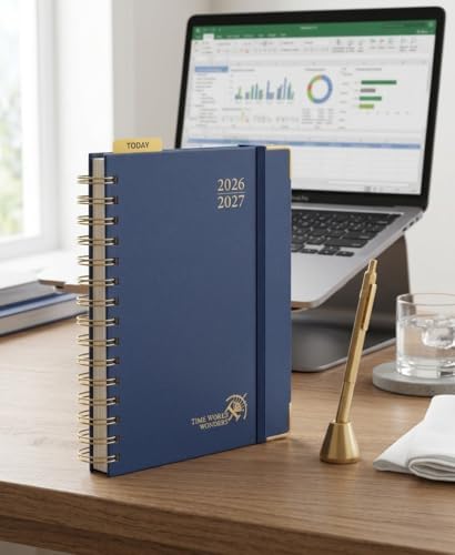 POPRUN 2026-2027 Weekly Planner 6.25" x 8.5" Weekly and Monthly Planner