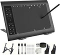 Graphics Drawing Tablet TEROW,10x6 inch Digital drawing tablet with Bracket and 8192 Levels Stylus for PC/Mac/Android 5.0 for Drawing and Online Teaching,Drawing pad drawing borard and Computer tablet