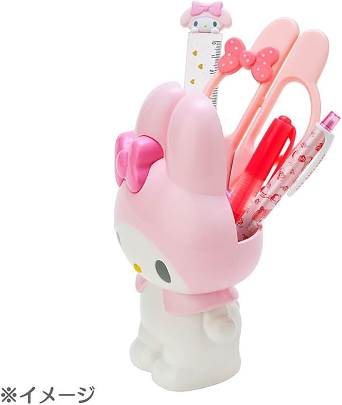 Sanrio 240931 Hello Kitty Character Shaped Pen Stand, Approx. Width 3.9 x Depth 3.1 x Height 5.3 inches (10 x 7.8 x 13.6 cm)