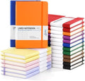 Dynta 20 Pack Hardcover Leather Journal, A5 College Ruled Notebooks
