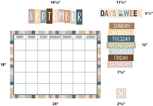 Teacher Created Resources Everyone is Welcome Calendar Classroom Bulletin Board Decor (TCR7119) (Pack of 2)