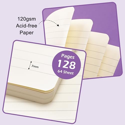 Ruled Notebook/Journal - Classic Lined Journal/Notebook, 5.3'' x 8.26''