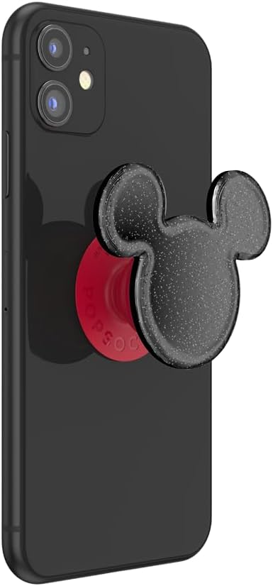 PopSockets Adhesive Phone Grip, Holder- Classic Mouse XL | Secure Comfortable Hold, Anti-Drop, Kickstand, Disney, Mickey Mouse, Minnie, Glitter, Sparkle, Sparkly