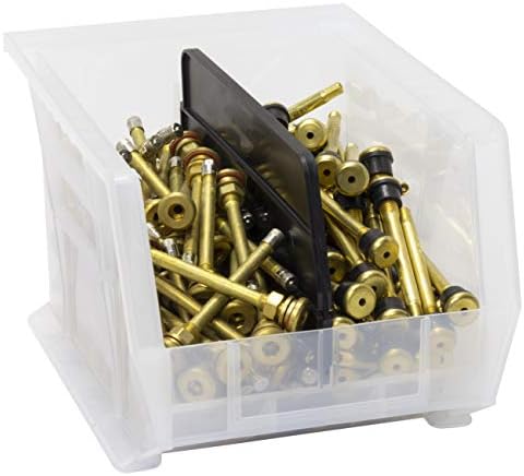 Akro-Mils 40239 Plastic Length Dividers for AkroBins Stackable Storage Bins Model 30239, Custom Storage Inserts for Tools, Crafts & Supplies, 6-Pack, Black