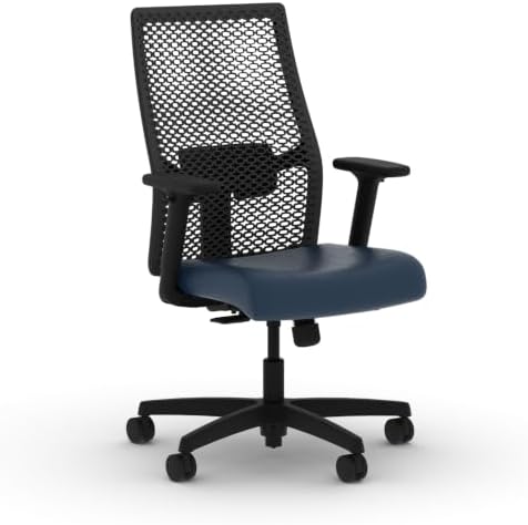 HON Ignition 2.0 ReActiv Ergonomic Office Chair, Lumbar Support, Ocean