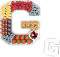 11" Acrylic Letter Charcuterie Tray,Fillable Alphabet & Number Box(Letter G)