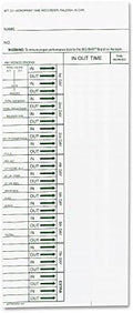 Acroprint 09-6103-080 Time Card for ATT310 Time Recorder, Pack of 200 Time Clock