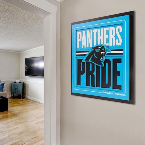 YouTheFan NFL Carolina Panthers Slogan Series 3D Wall Art