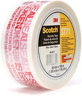 3M Scotch Printed Message Box Sealing Tape 3771, White, 48 mm x 100 m