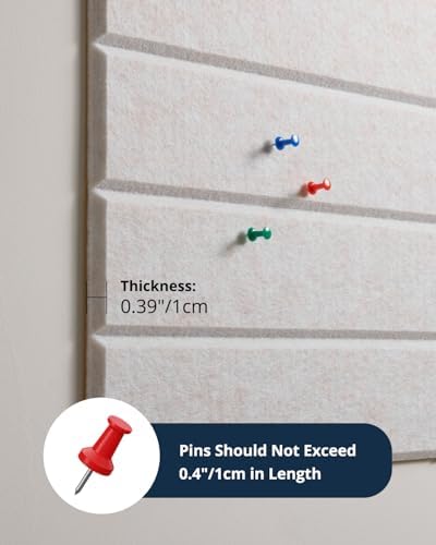 Cork Board, 48"x36" Felt Bulletin Board with Self Adhesive Camel