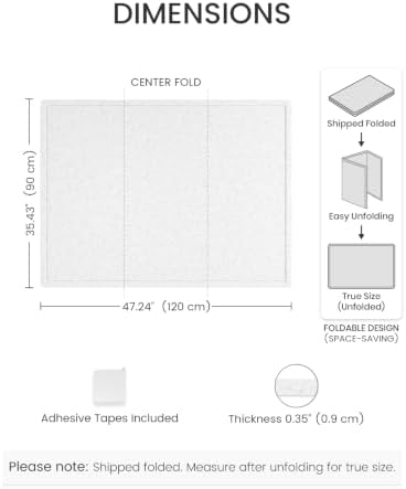 Fluxynara 47.2" x 35.4" Large Bulletin Board, Light Gray