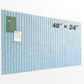 Large Felt Bulletin Board 48" x 24", Light Blue