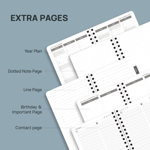 POPRUN Monthly Planner 2027-2028 (Jan.27-Jun.28),4.5"x6.25" Pocket Calendar