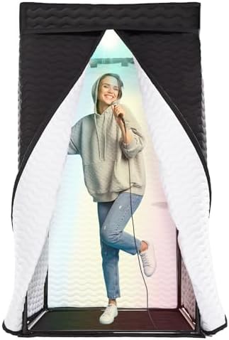 Portable Vocal Booth for Recording, Sound Booth for Home Studio