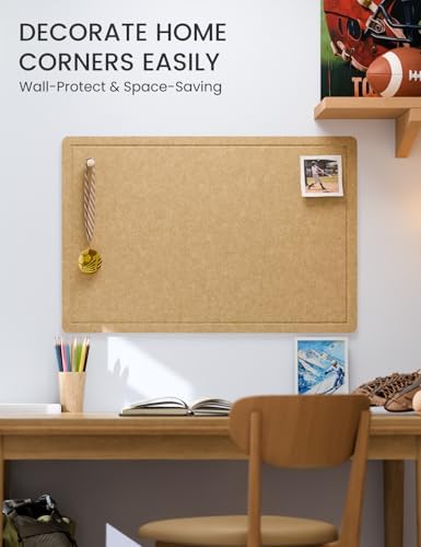 Fluxynara 35.4" x 23.6" Bulletin Board, Mustard Yellow