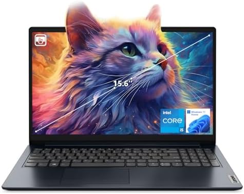 Lenovo IdeaPad 1i Laptop, 15.6" FHD Touchscreen, Intel Core i5-1235U Processor, 24GB RAM, 1TB SSD, Webcam, HDMI, Wi-Fi 6, Windows 11 Home, Blue