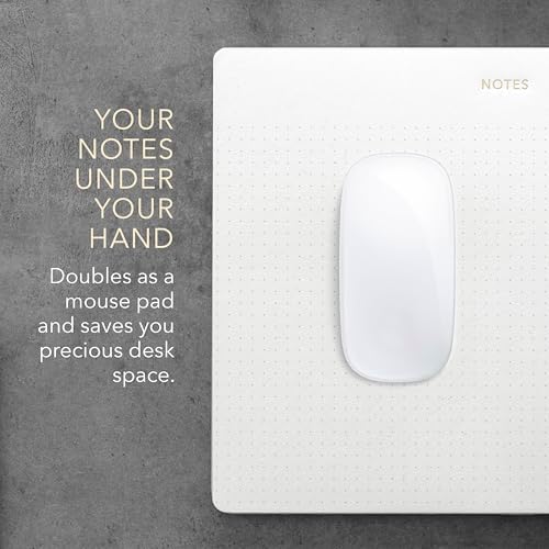 Pinesman Desk Notepad, Dotted, 3-Pack, 150 Tear-Off Sheets, 9.8 x 7.9 in