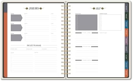 High Note 2027 Planner, 17-Month Weekly & Monthly Hardcover Planner: August 2026 to December 2027, 9" x 10", Orders of the Animals with Notes, Lists & Reference Pages + Sticker Sheet